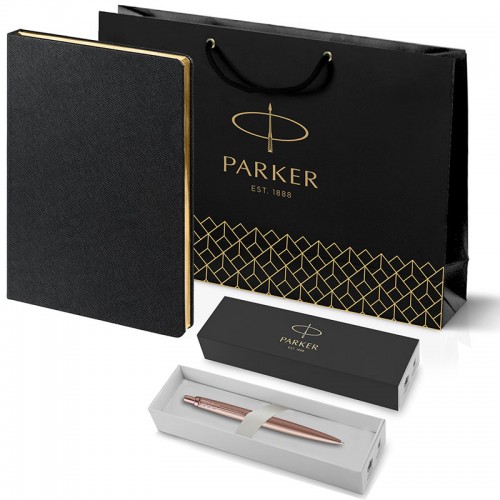 Набор Parker Jotter XL SE20 Monochrome Rose Gold из шариковой ручки и ежедневника черного цвета в Челябинске