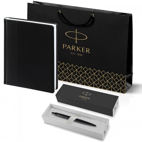 Набор Parker Jotter XL SE20 Monochrome Black из шариковой ручки и ежедневника черного цвета в Челябинске