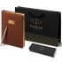 Набор Parker Jotter XL SE20 Monochrome Rose Gold из шариковой ручки и ежедневника коричневого цвета в Челябинске