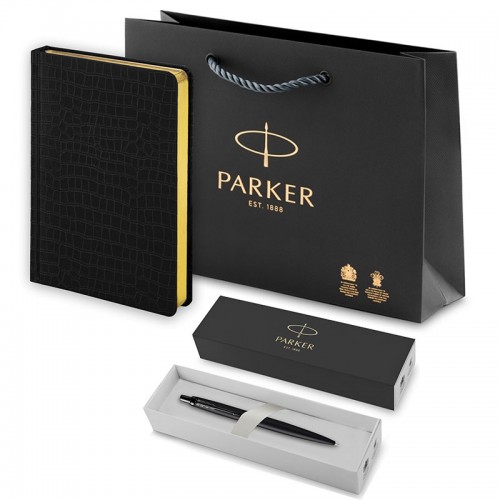 Набор Parker Jotter XL SE20 Monochrome Black из шариковой ручки и ежедневника черного цвета в Челябинске