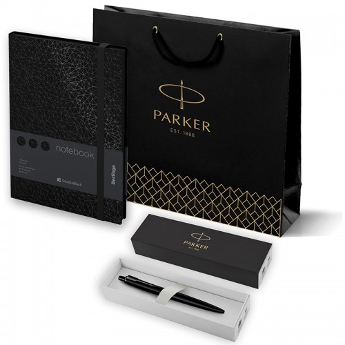 Набор Parker Jotter XL SE20 Monochrome Black из шариковой ручки и ежедневника черного цвета в Челябинске