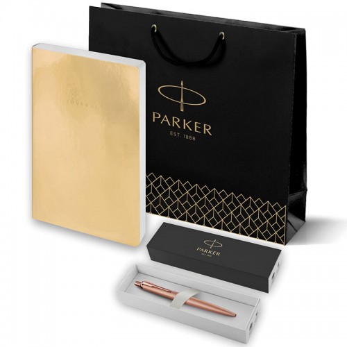 Набор Parker Jotter XL SE20 Monochrome Rose Gold из шариковой ручки и ежедневника золотистого цвета в Челябинске