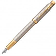 Перьевая ручка Parker IM Premium Warm Silver/Gold GT F