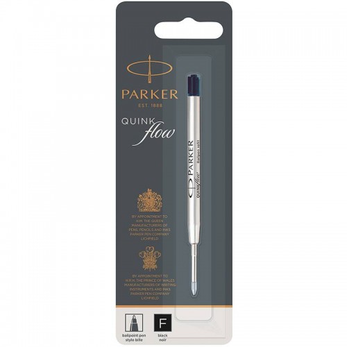 Чёрный шариковый стержень Parker Ball Pen Refill QuinkFlow Premium F Black в Челябинске
